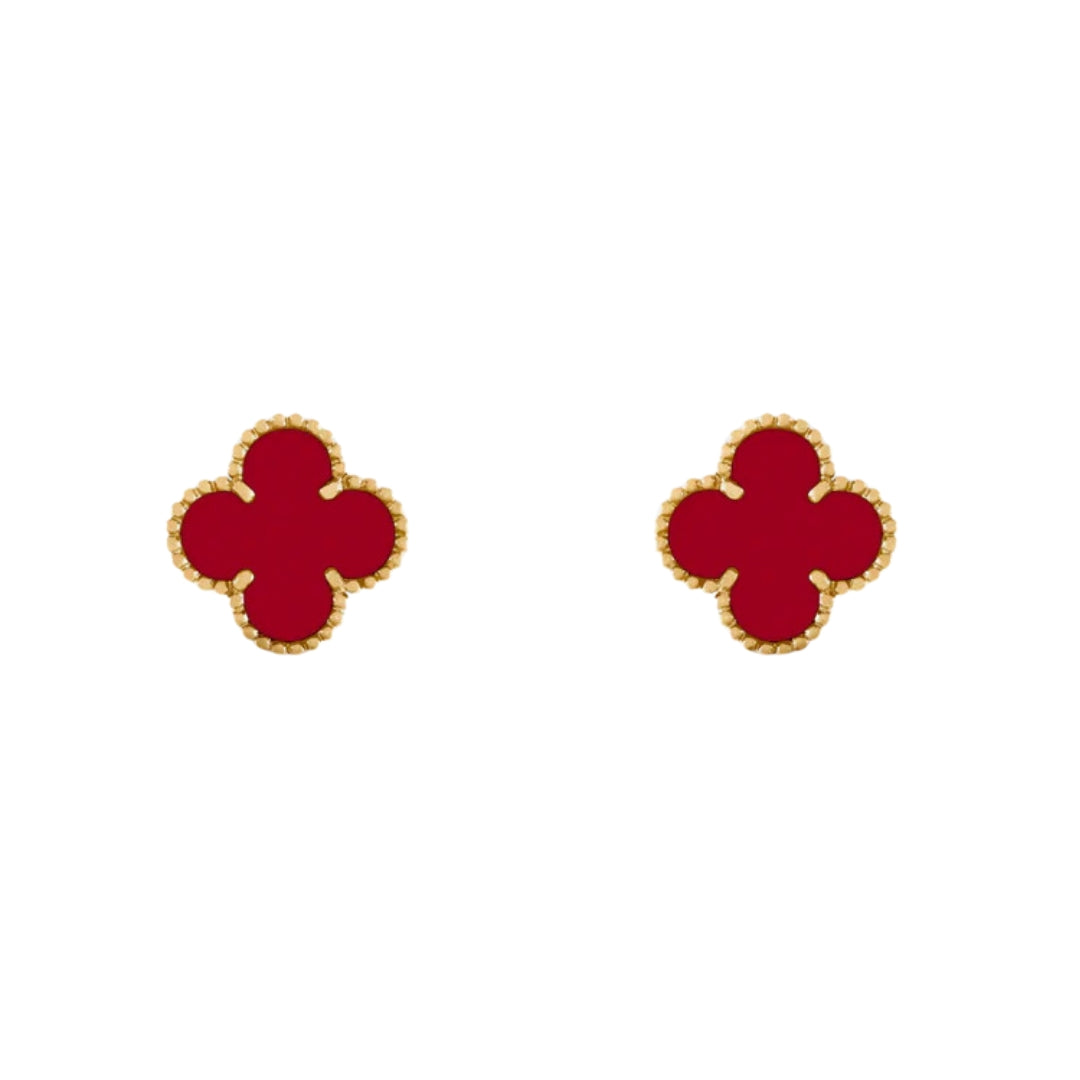 CLOVER | Orecchini Rossi