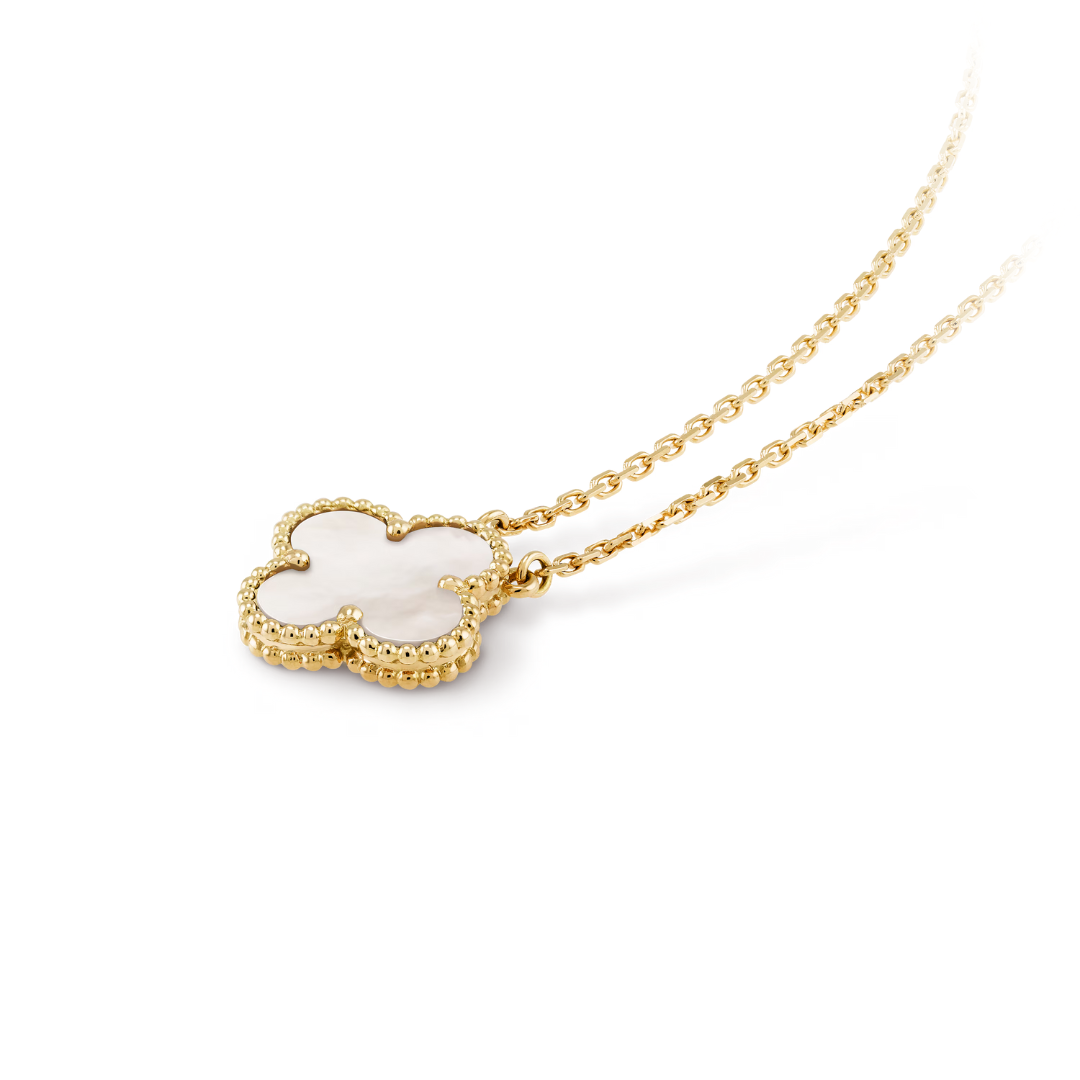 CLOVER | Collana Bianco/Oro
