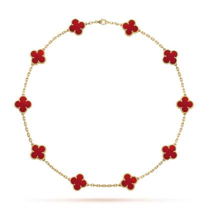 CLOVER | Collana Rossa con 10 Motivi