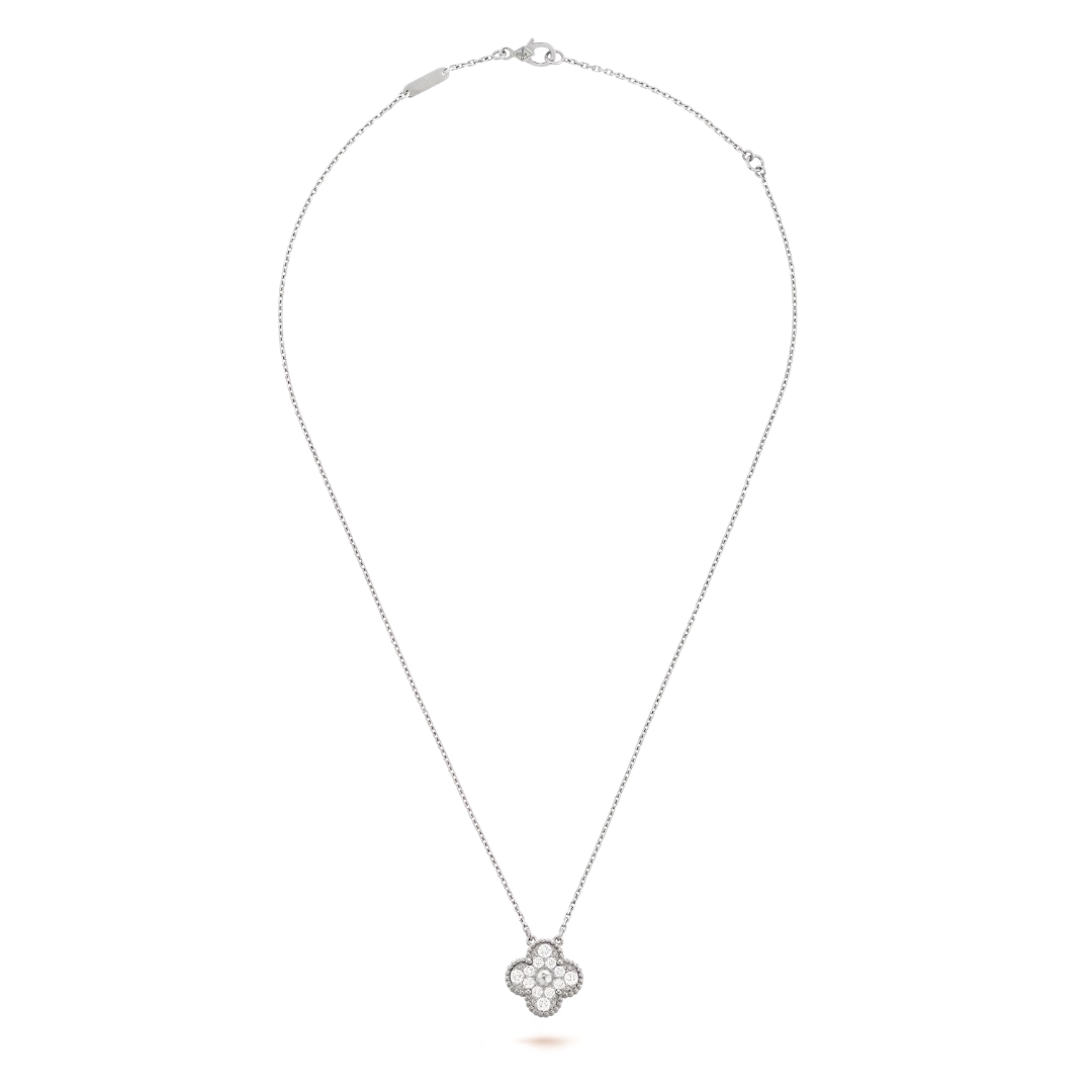 CLOVER | Collana Bianca/Argento