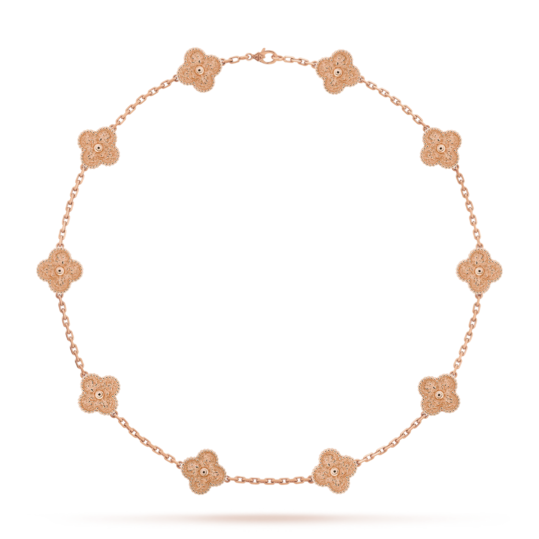 CLOVER | Collana Rosa con 10 Motivi