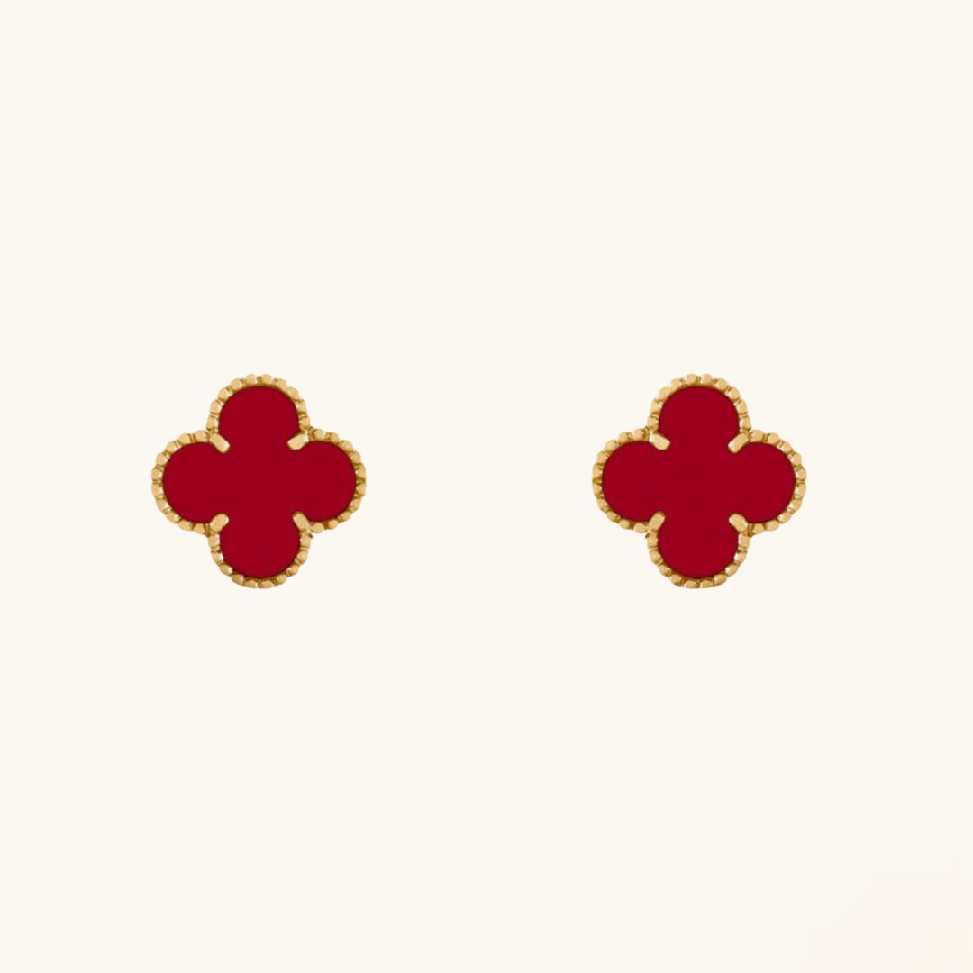 CLOVER | Orecchini Rossi