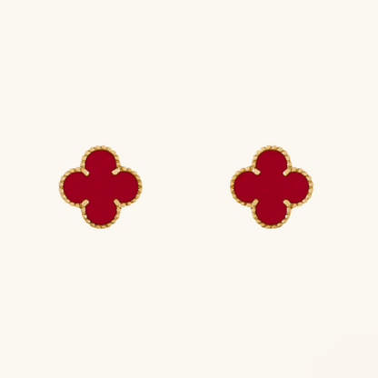 CLOVER | Orecchini Rossi