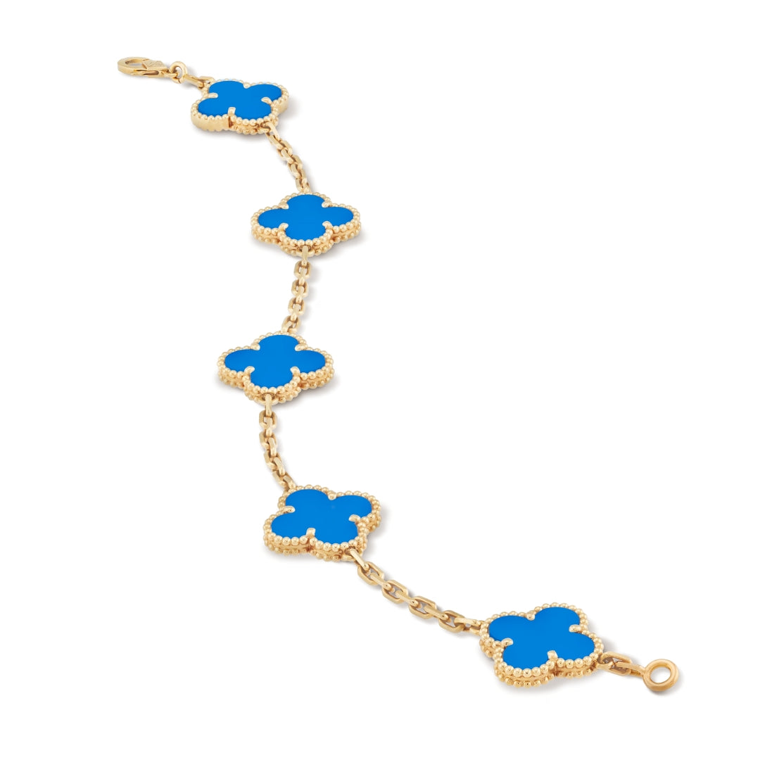 CLOVER | Bracciale Blu
