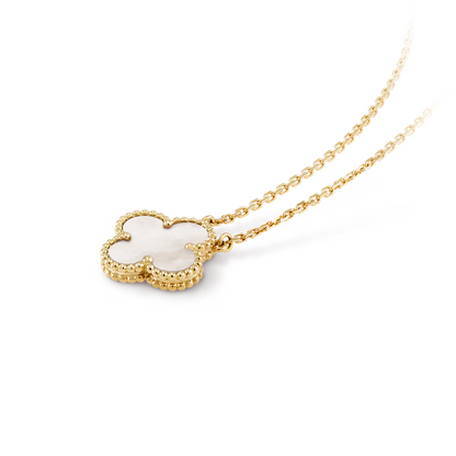 CLOVER | Collana Bianco/Oro